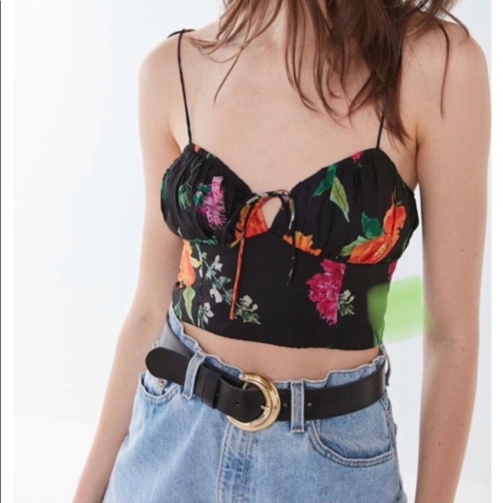 BNWT Urban Outfitters Floral Chiffon Top